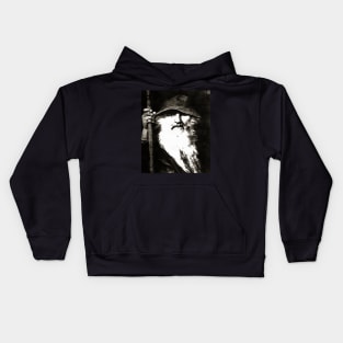 Scandinavian God Odin The Wanderer Kids Hoodie